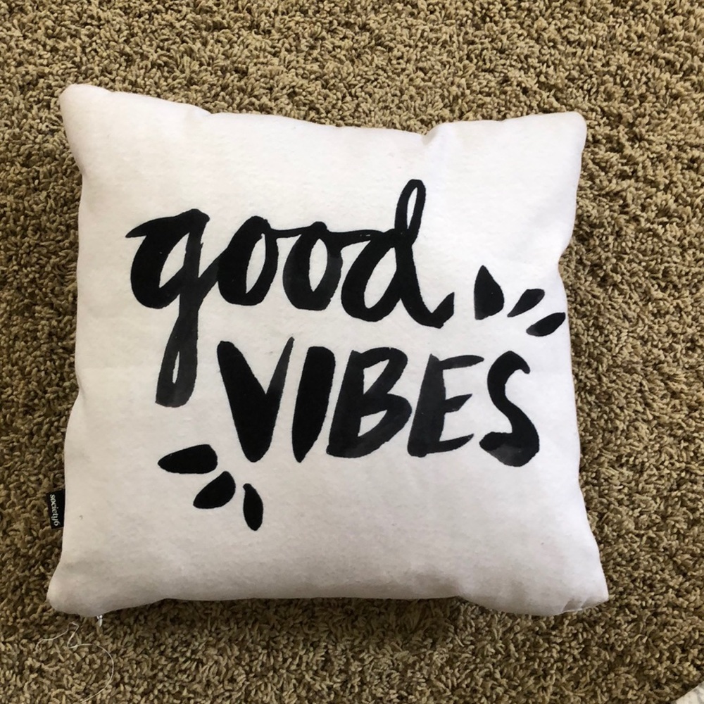 Good Vibes Throw Pillow